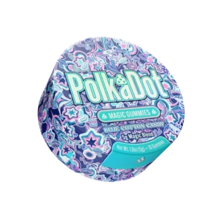 Polkadot_MG_BlueCottonCandy Blue Cotton Candy Gummies (Tin)