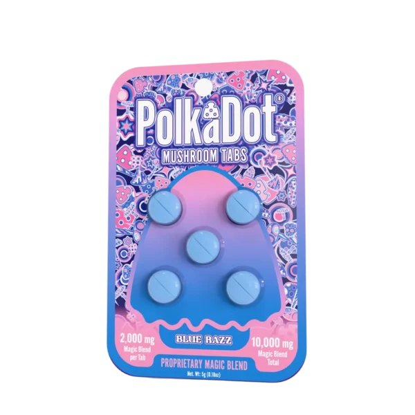 Mushroom Tab - Blue Razz - Blister Card