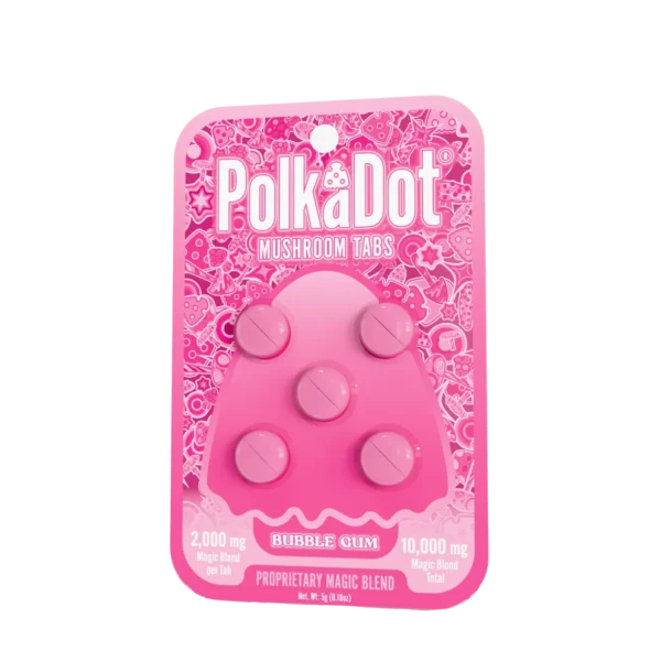Mushroom Tab - Bubble Gum - Blister Card